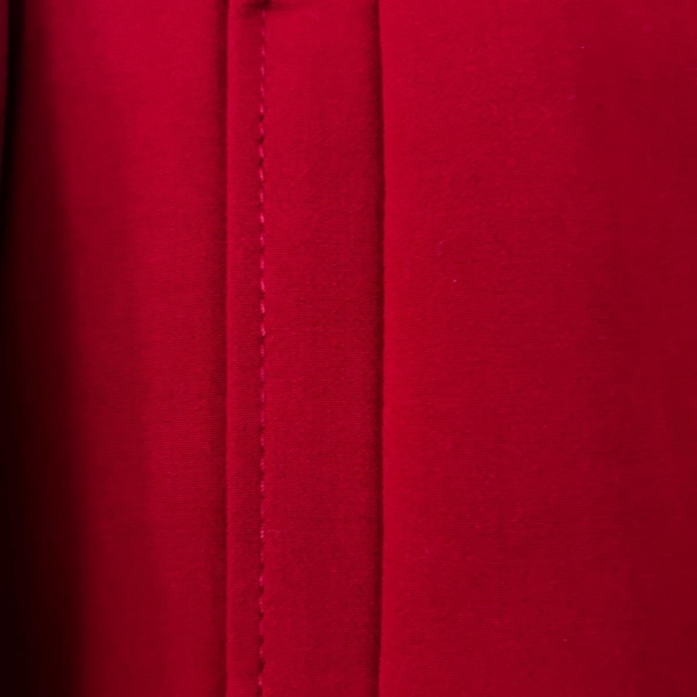 Worthington Red Pea Coat with Black Buttons - Picture 5 of 11